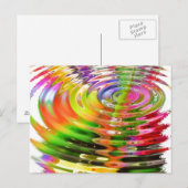 Regenbogenwasserläufe Postkarte (Vorne/Hinten)
