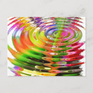 Regenbogenwasserläufe Postkarte