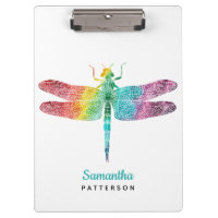 Regenbogenwatercolor-Libellen-personalisiertes