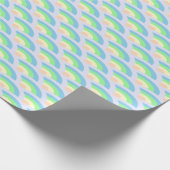 Regenbogenwaves Pastel Geschenkpapier (Ecke)