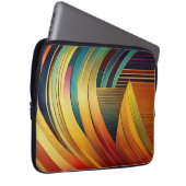 Regenbogenwelle Laptopschutzhülle (Vorne Rechts)