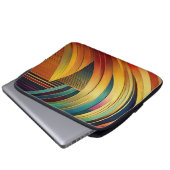 Regenbogenwelle Laptopschutzhülle (Vorne Knopf)