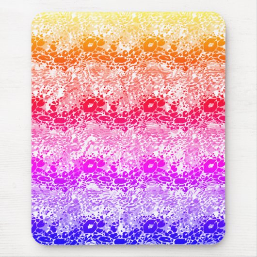 Regenbogenwelle Mousepad (Vorne)