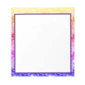 Regenbogenwelle Notizblock (Vorderseite)