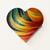 Regenbogenwelle Notizblock (Rückseite)