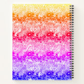 Regenbogenwelle Notizblock (Rückseite)