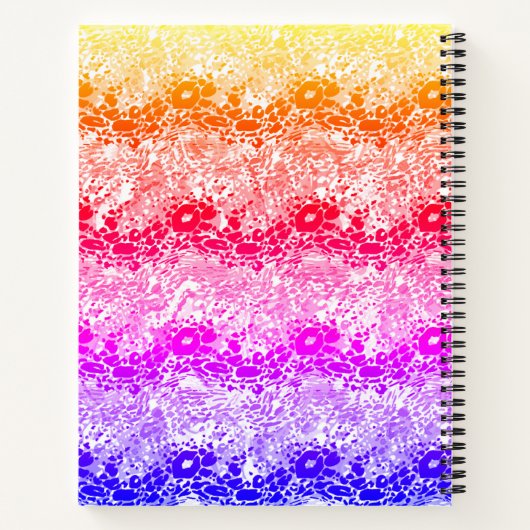 Regenbogenwelle Notizblock (Rückseite)