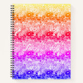 Regenbogenwelle Notizblock (Vorderseite)