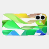 Regenbogenwellen Case-Mate iPhone Hülle (Rückseite (Horizontal))
