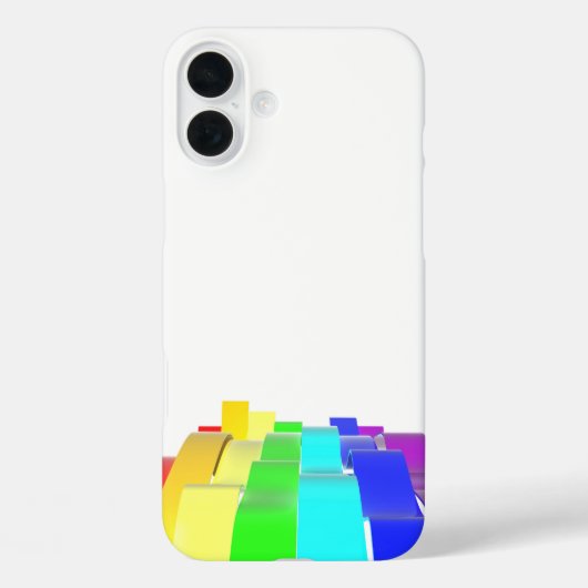 Regenbogenwellen Case-Mate iPhone Hülle (Rückseite)