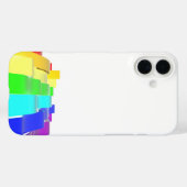 Regenbogenwellen Case-Mate iPhone Hülle (Rückseite (Horizontal))