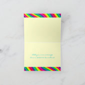 Regenbogenwellen Danke, Karte A2 (Innenseite)