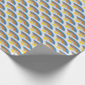 Regenbogenwellen Geschenkpapier (Ecke)