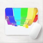 Regenbogenwellen Mousepad (Mit Mouse)