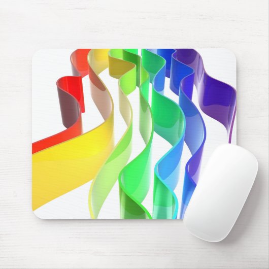 Regenbogenwellen Mousepad (Mit Mouse)