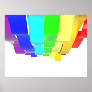 Regenbogenwellen Poster