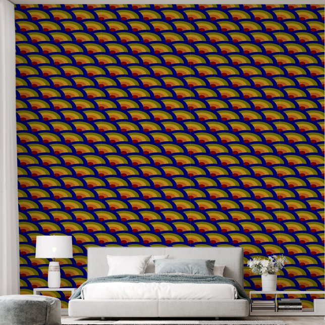 Regenbogenwellen ruhig tapete (Schlafzimmer)