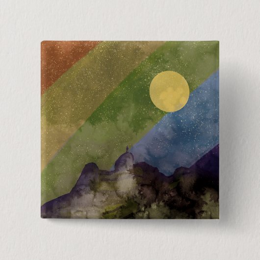 Regenbogenwelt Button (Vorderseite)