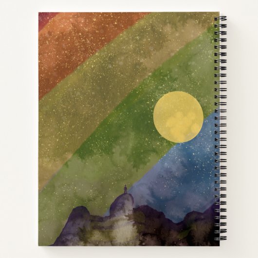 Regenbogenwelt Notizblock (Rückseite)