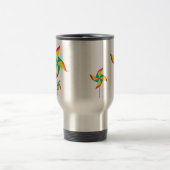 Regenbogenwindrad Reisebecher (Mittel)