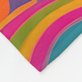 Regenbogenwirbel Abstrakte Lebendige Energie Fleecedecke (Ecke)