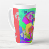 Regenbogenwirbel mit Blättern Milchtasse (Linke Ecke)