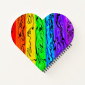 Regenbogenwirbel Notizblock (Rückseite)