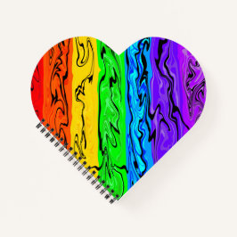 Regenbogenwirbel Notizblock