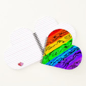 Regenbogenwirbel Notizblock (Innenseite)