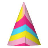 Regenbogenwirbel partyhütchen (Rückseite)