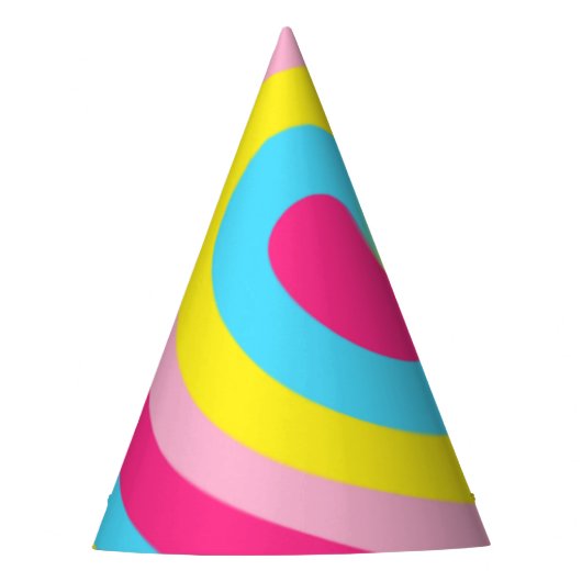 Regenbogenwirbel partyhütchen (Vorderseite)