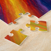 Regenbogenwirbel-Texturmalerei Puzzle (Seite)