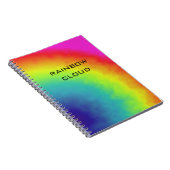 Regenbogenwolke Notizblock (Rechte Seite)