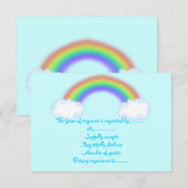 Regenbogenwolke UAWG Einladung (Vorne/Hinten)