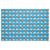 Regenbogenwolken aus Aqua Stoff (Fat Quarter (45,7 x 55,9 cm))