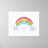 Regenbogenwolken Canvas Print Leinwanddruck (Vorderseite)