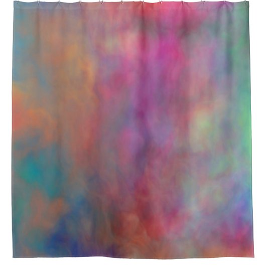 Regenbogenwolken Duschvorhang (Vorderseite)