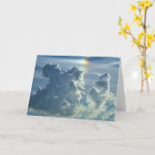 Regenbogenwolken Faltkarte Karte (Gelbe Blume)