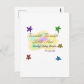 Regenbogenwolken funkeln Funkel, funkel, kleiner S Postkarte (Vorne/Hinten)