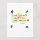 Regenbogenwolken funkeln Funkel, funkel, kleiner S Postkarte (Vorderseite)