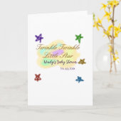 Regenbogenwolken funkeln Twinkle Little Star Baby Karte (Gelbe Blume)