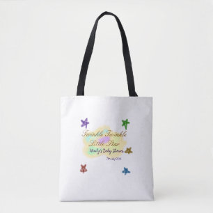 Regenbogenwolken funkeln Twinkle Little Star Baby Tasche