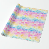 Regenbogenwolken Geschenkpapier (Ungerollt)