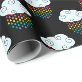 Regenbogenwolken Geschenkpapier (Rolleneckpunkt)