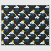 Regenbogenwolken Geschenkpapier (Flach)