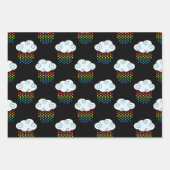 Regenbogenwolken Geschenkpapier Set (Vorderseite 3)