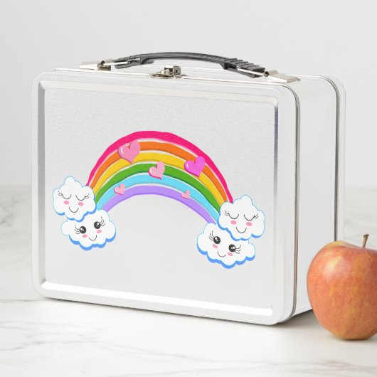 Regenbogenwolken Lunchbox (Beispiel)