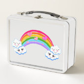 Regenbogenwolken Lunchbox (Vorderseite)