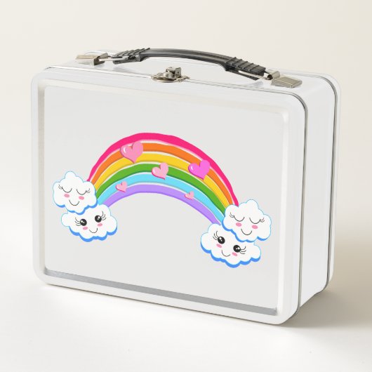 Regenbogenwolken Lunchbox (Vorderseite)