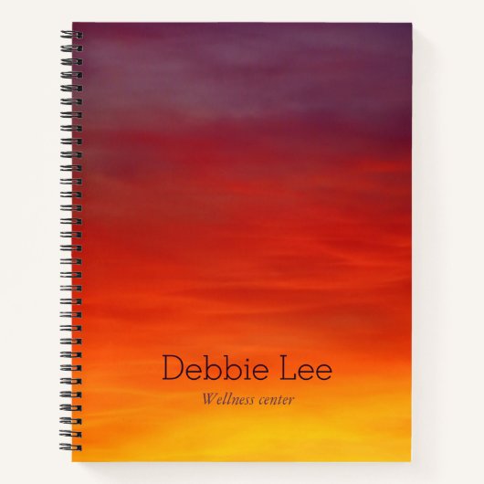 Regenbogenwolken Notizblock (Vorderseite)